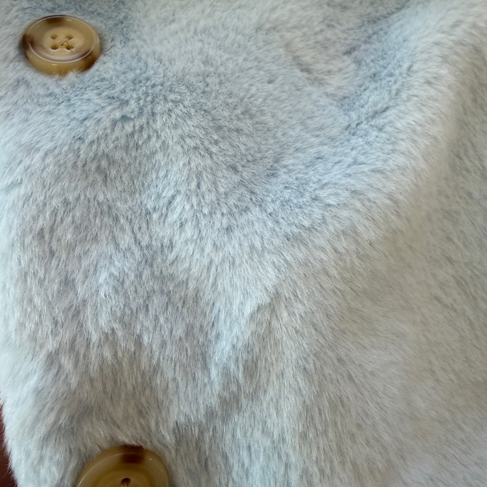 Crewcuts Lola and the boys blue faux fur jacket and earmuffs size small girls - Picture 2 of 4